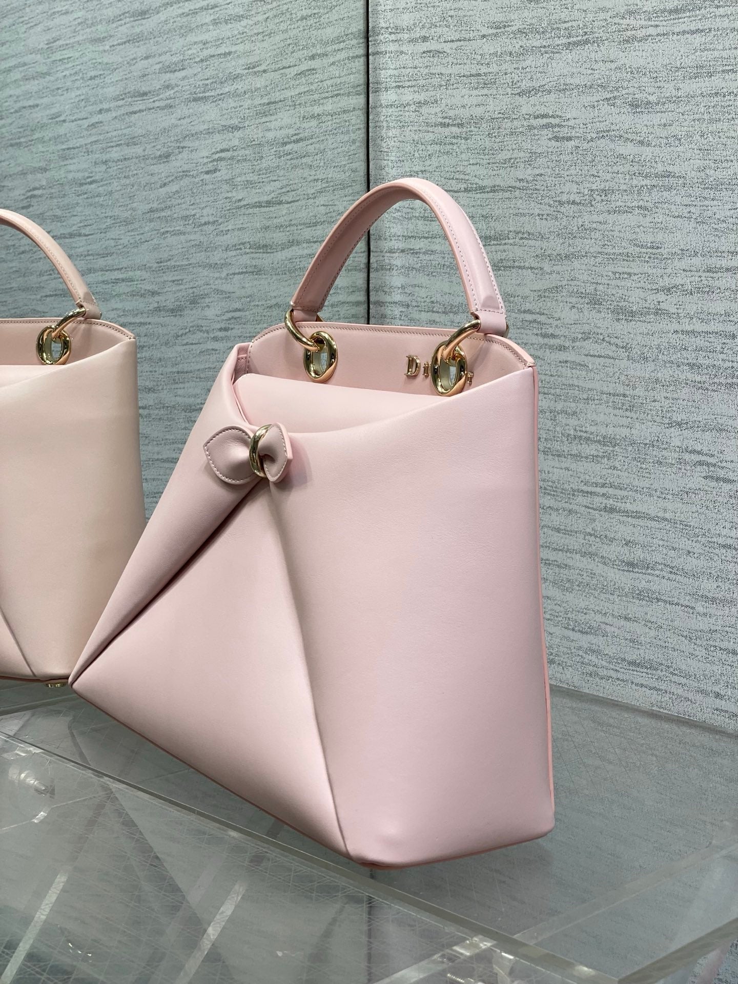 Dior Cigale Large Pink Smooth Calfskin Top Handle Bag M0738 - Default Title - View 4