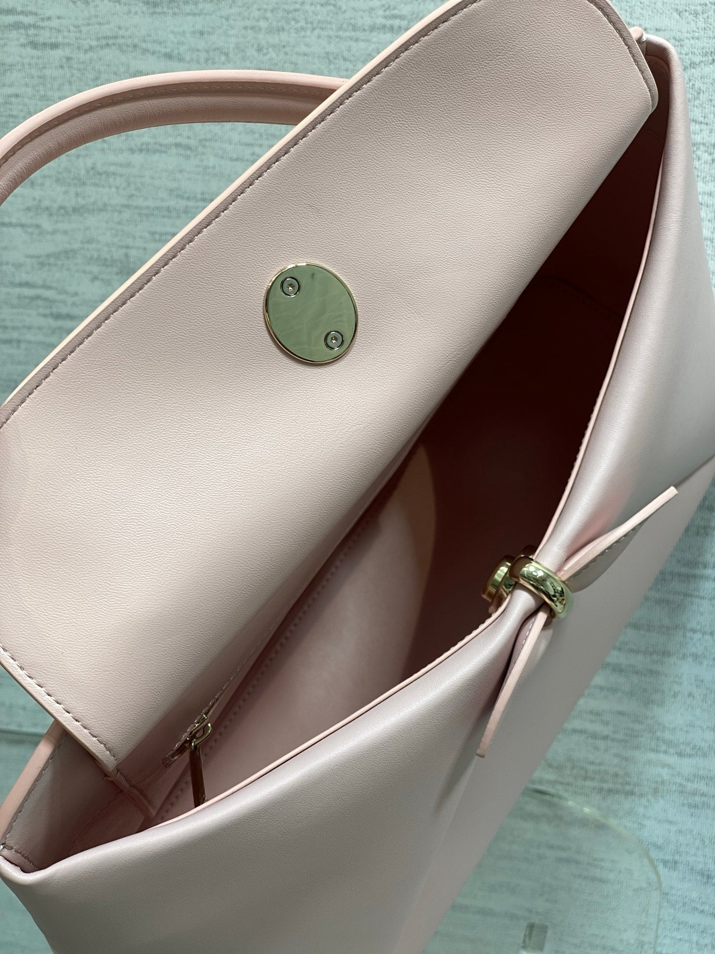 Dior Cigale Large Pink Smooth Calfskin Top Handle Bag M0738 - Default Title - View 8