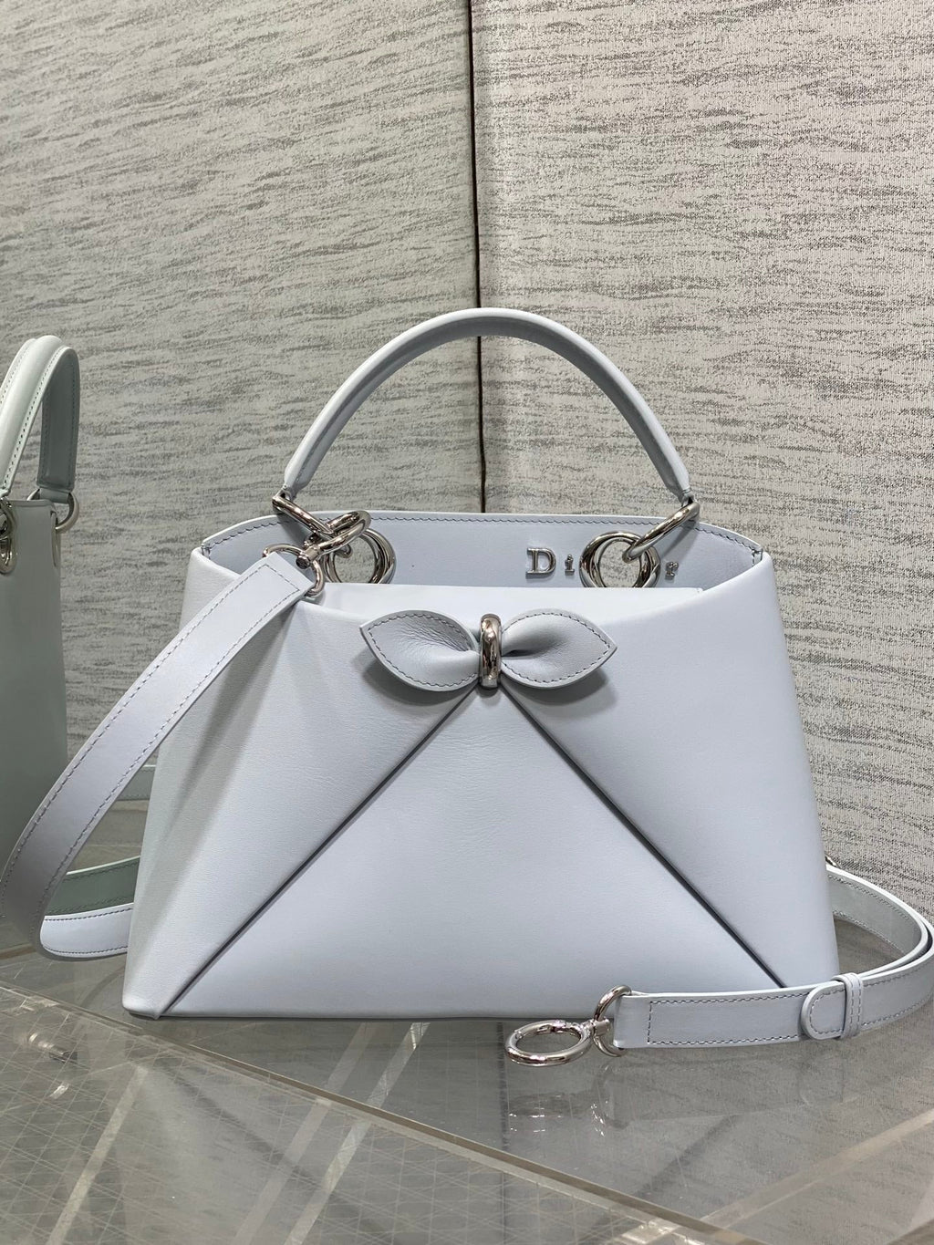 Dior Cigale Blue Smooth Calfskin Top Handle Bag M0737 - Default Title - View 2