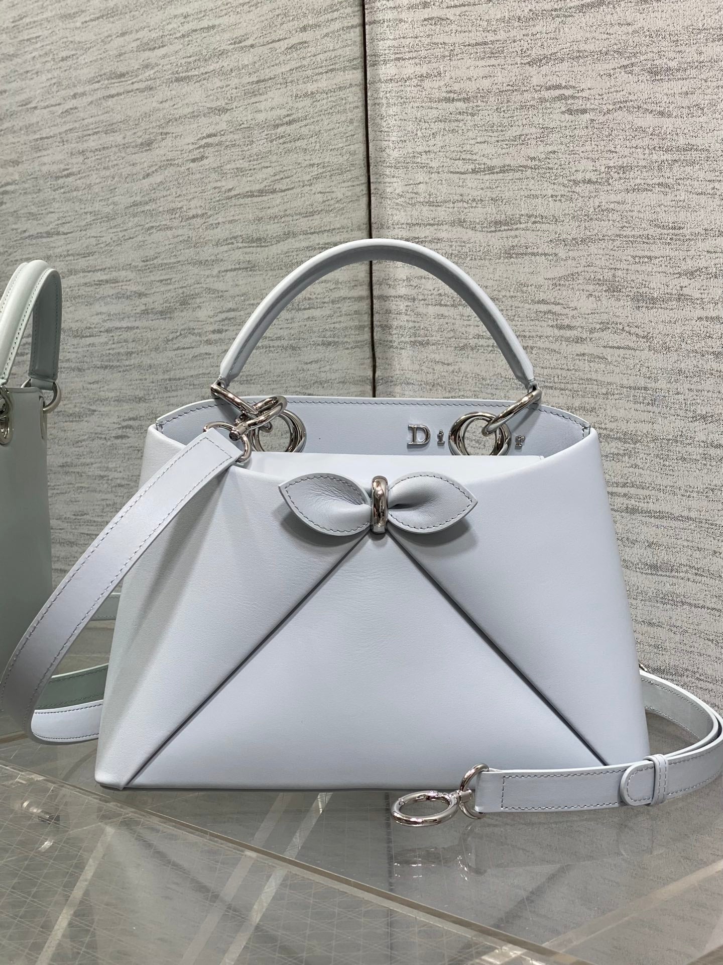 Dior Cigale Blue Smooth Calfskin Top Handle Bag M0737 - Default Title - View 2