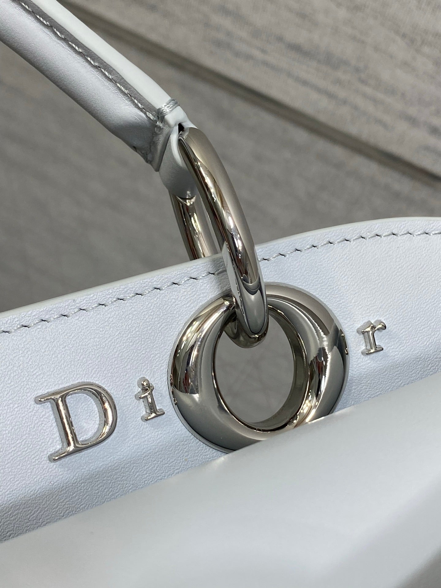 Dior Cigale Blue Smooth Calfskin Top Handle Bag M0737 - Default Title - View 9