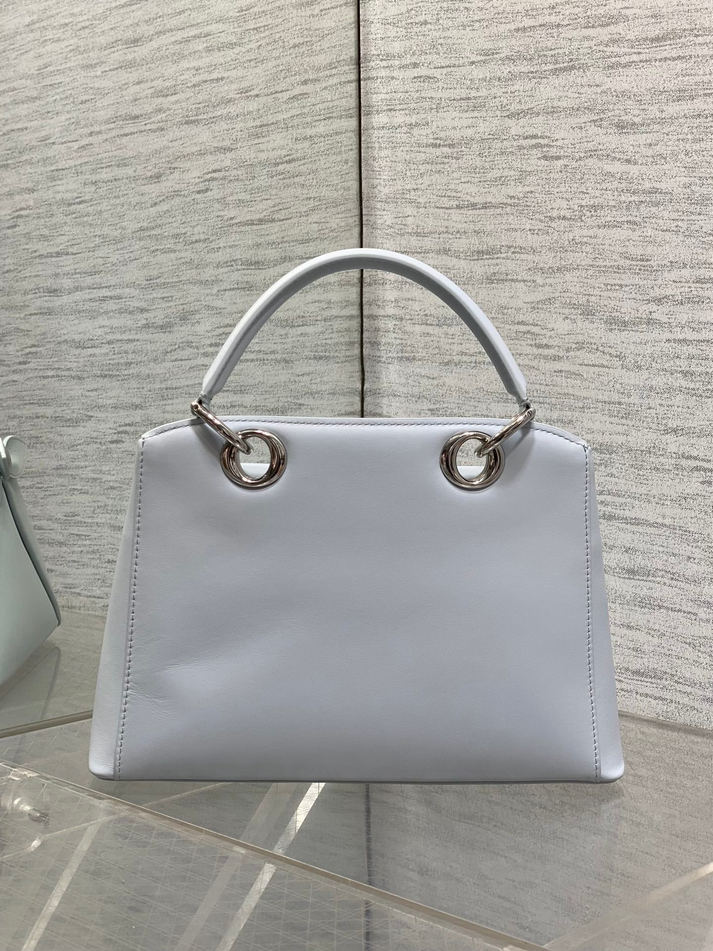 Dior Cigale Blue Smooth Calfskin Top Handle Bag M0737 - Default Title - View 3