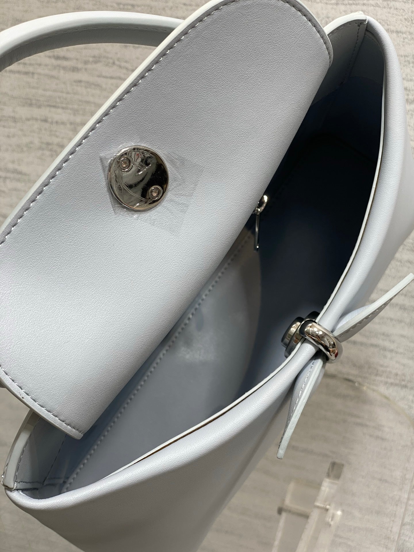 Dior Cigale Blue Smooth Calfskin Top Handle Bag M0737 - Default Title - View 6