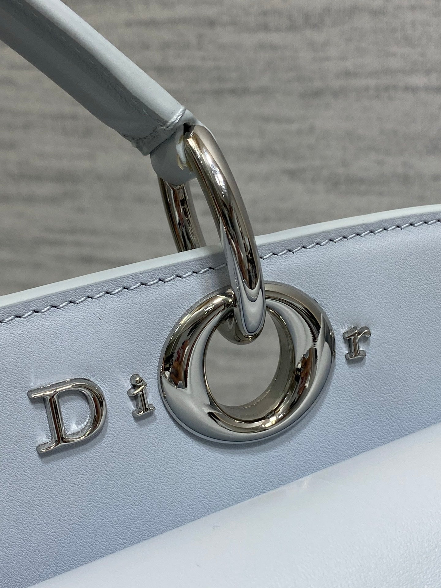 Dior Cigale Large Blue Smooth Calfskin Top Handle Bag M0738 - Default Title - View 7