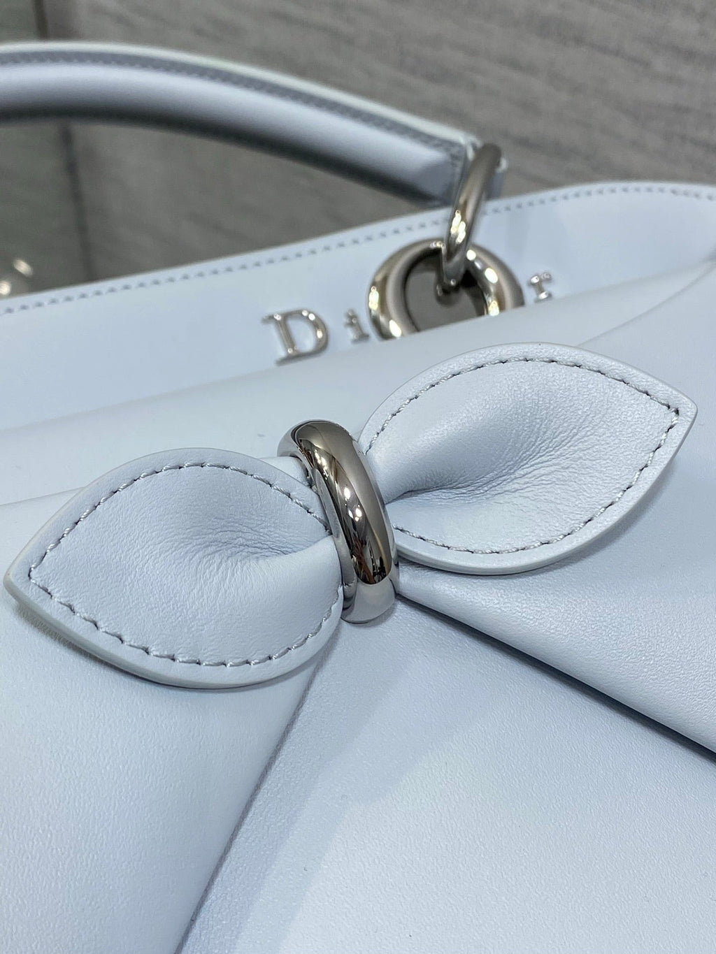 Dior Cigale Large Blue Smooth Calfskin Top Handle Bag M0738 - Default Title - View 6