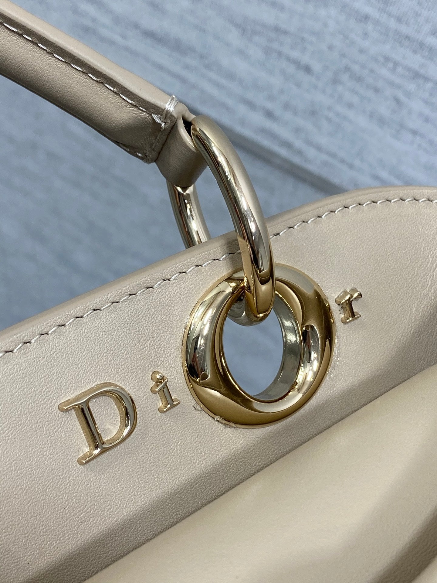 Dior Cigale Large Apricot Smooth Calfskin Top Handle Bag M0738 - Default Title - View 6