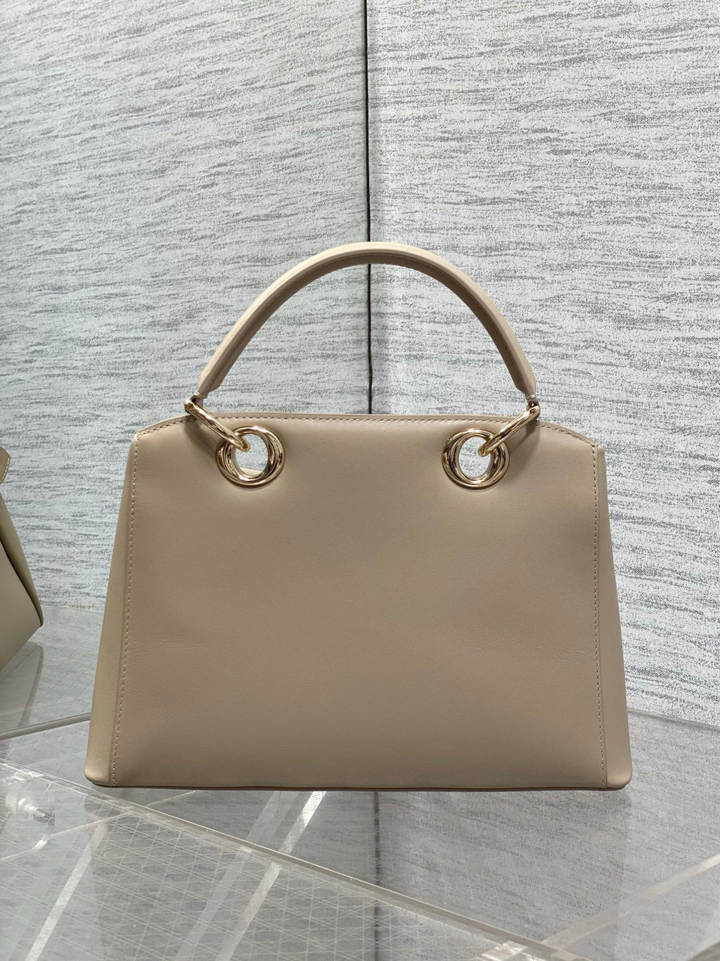 Dior Cigale Large Apricot Smooth Calfskin Top Handle Bag M0738 - Default Title - View 3