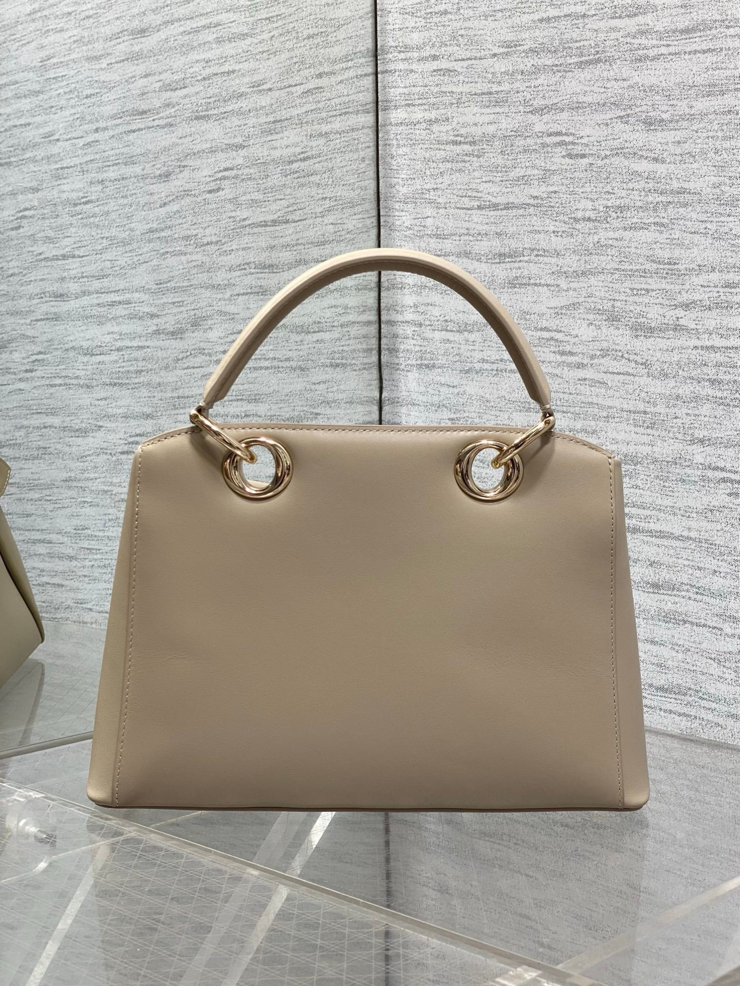 Dior Cigale Large Apricot Smooth Calfskin Top Handle Bag M0738 - Default Title - View 3