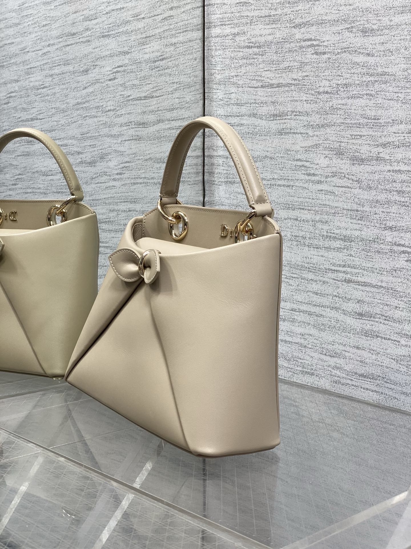Dior Cigale Apricot Smooth Calfskin Top Handle Bag M0737 - Default Title - View 4