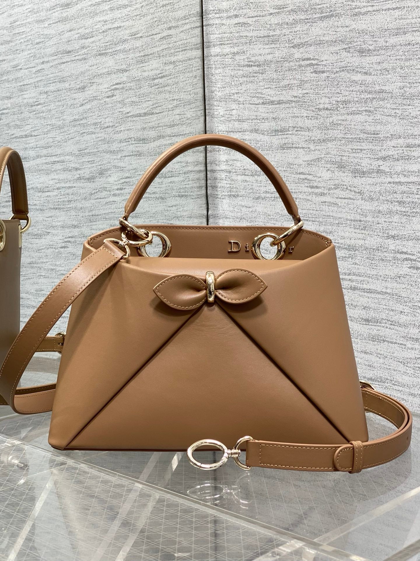 Dior Cigale Brown Smooth Calfskin Top Handle Bag M0737 - Default Title - View 2