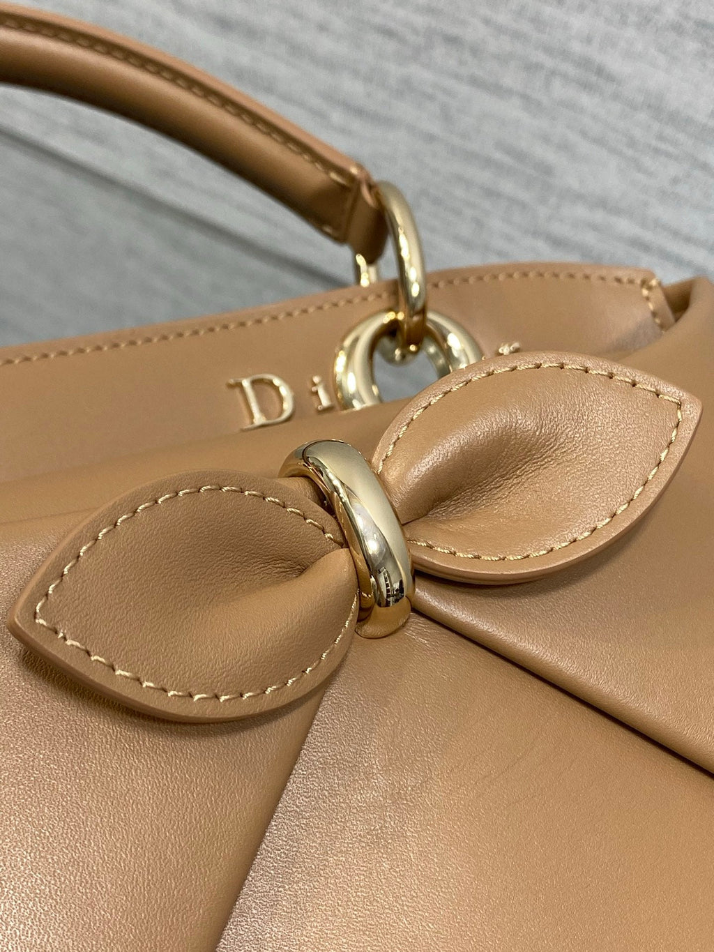 Dior Cigale Brown Smooth Calfskin Top Handle Bag M0737 - Default Title - View 6