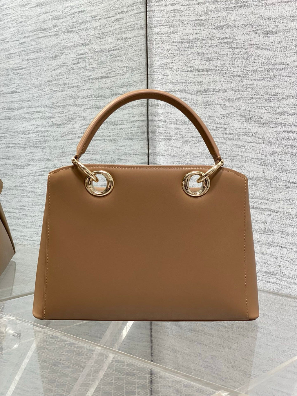 Dior Cigale Brown Smooth Calfskin Top Handle Bag M0737 - Default Title - View 3