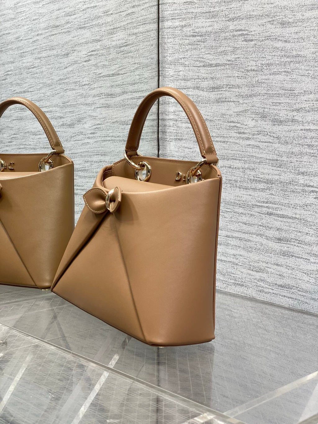 Dior Cigale Brown Smooth Calfskin Top Handle Bag M0737 - Default Title - View 4