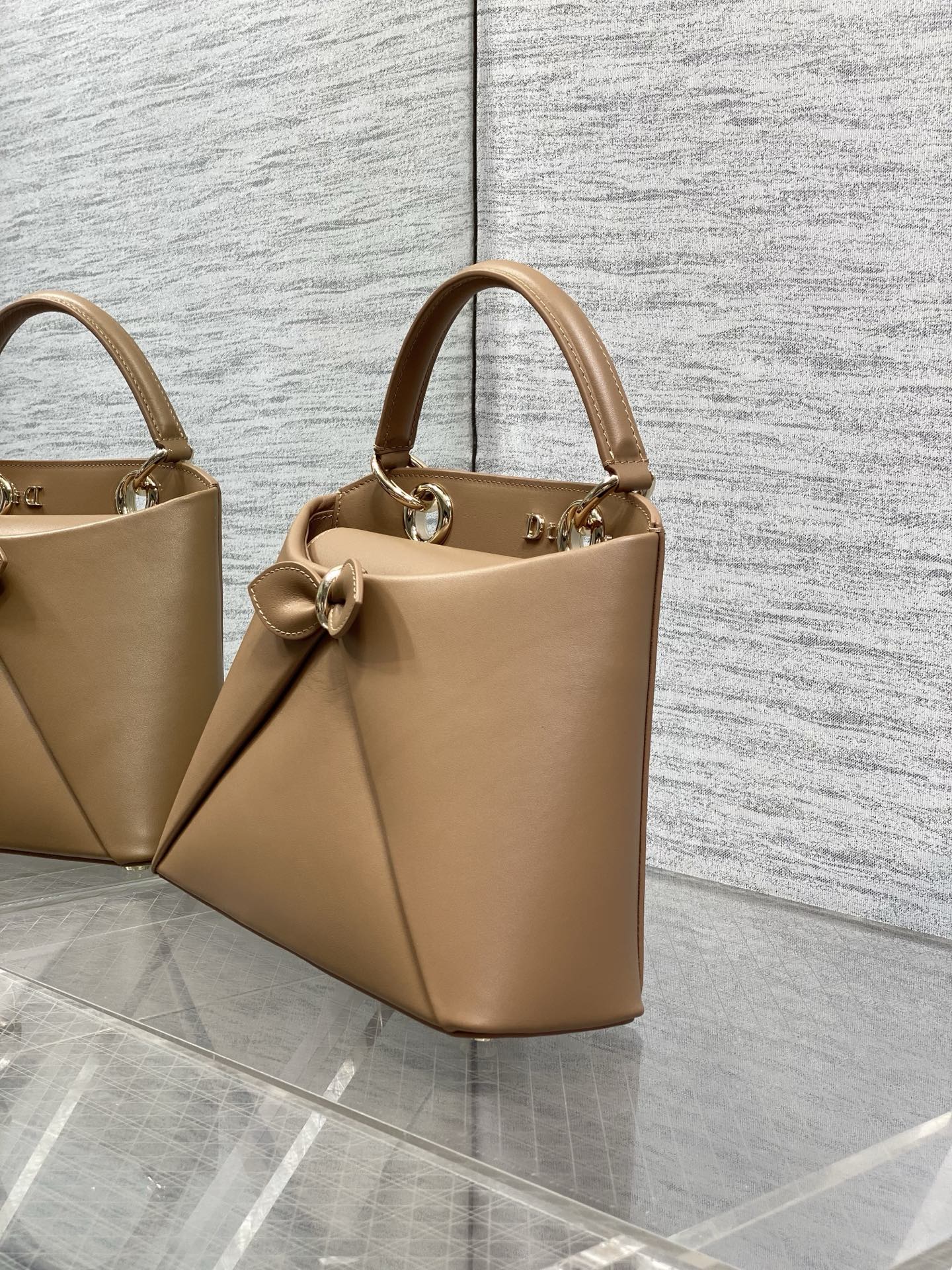 Dior Cigale Brown Smooth Calfskin Top Handle Bag M0737 - Default Title - View 4