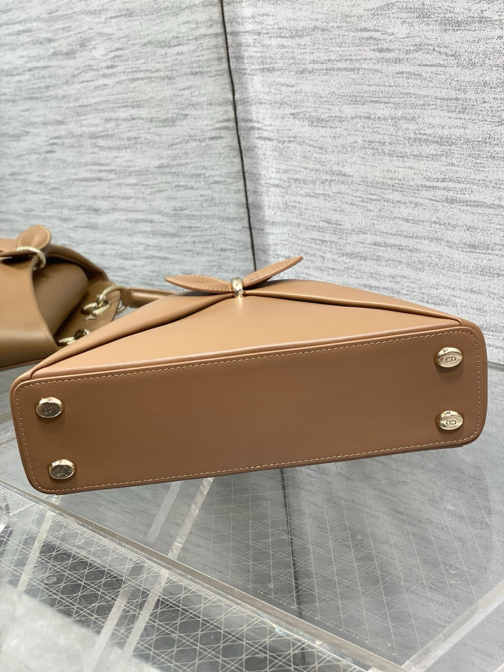 Dior Cigale Brown Smooth Calfskin Top Handle Bag M0737 - Default Title - View 5
