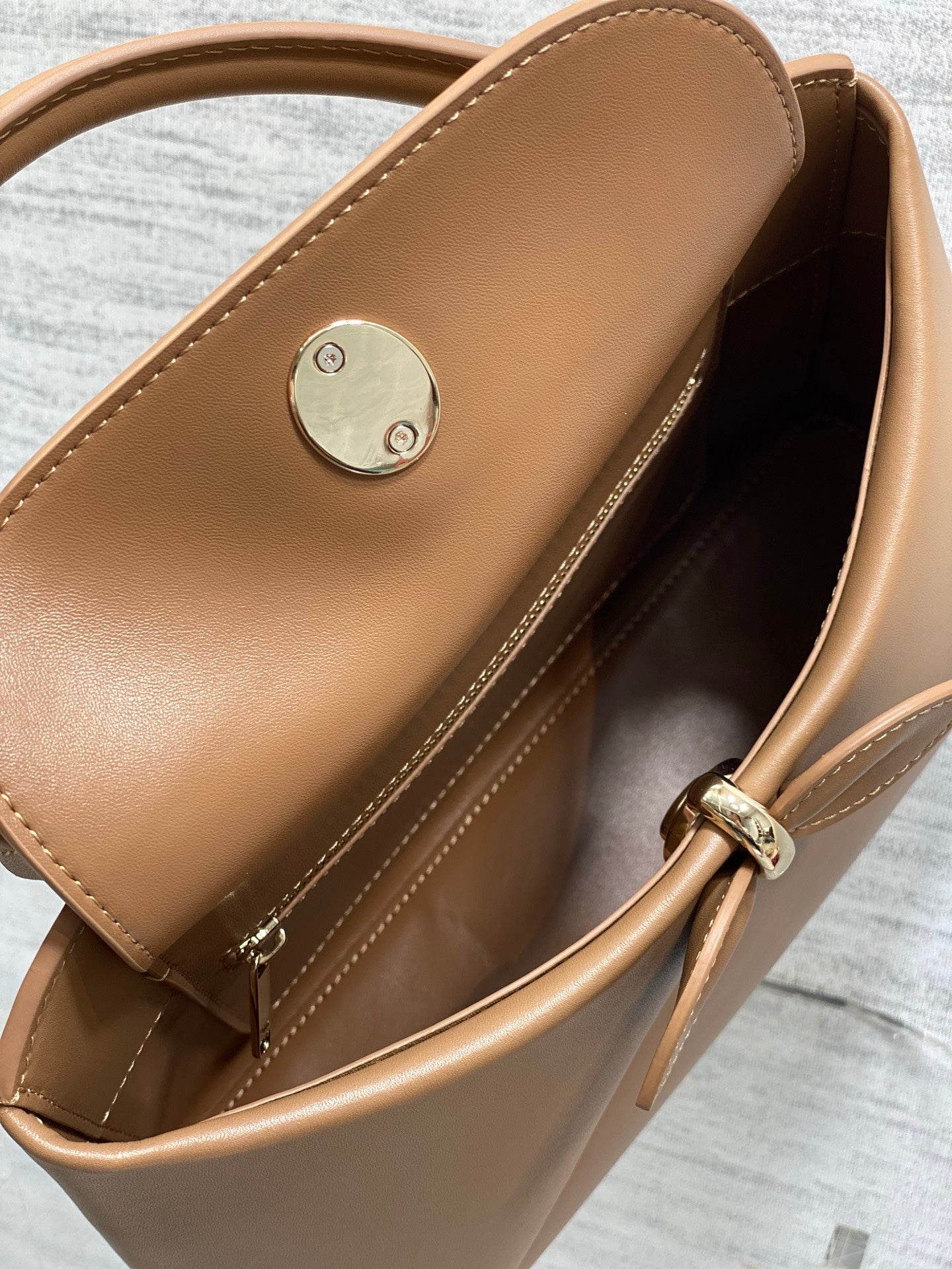 Dior Cigale Brown Smooth Calfskin Top Handle Bag M0737 - Default Title - View 8