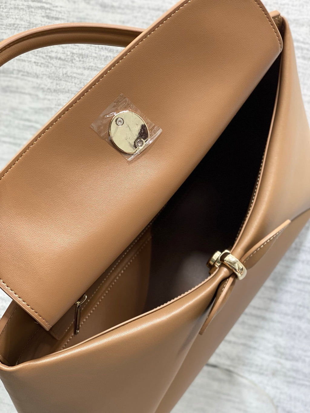 Dior Cigale Large Brown Smooth Calfskin Top Handle Bag M0738 - Default Title - View 8
