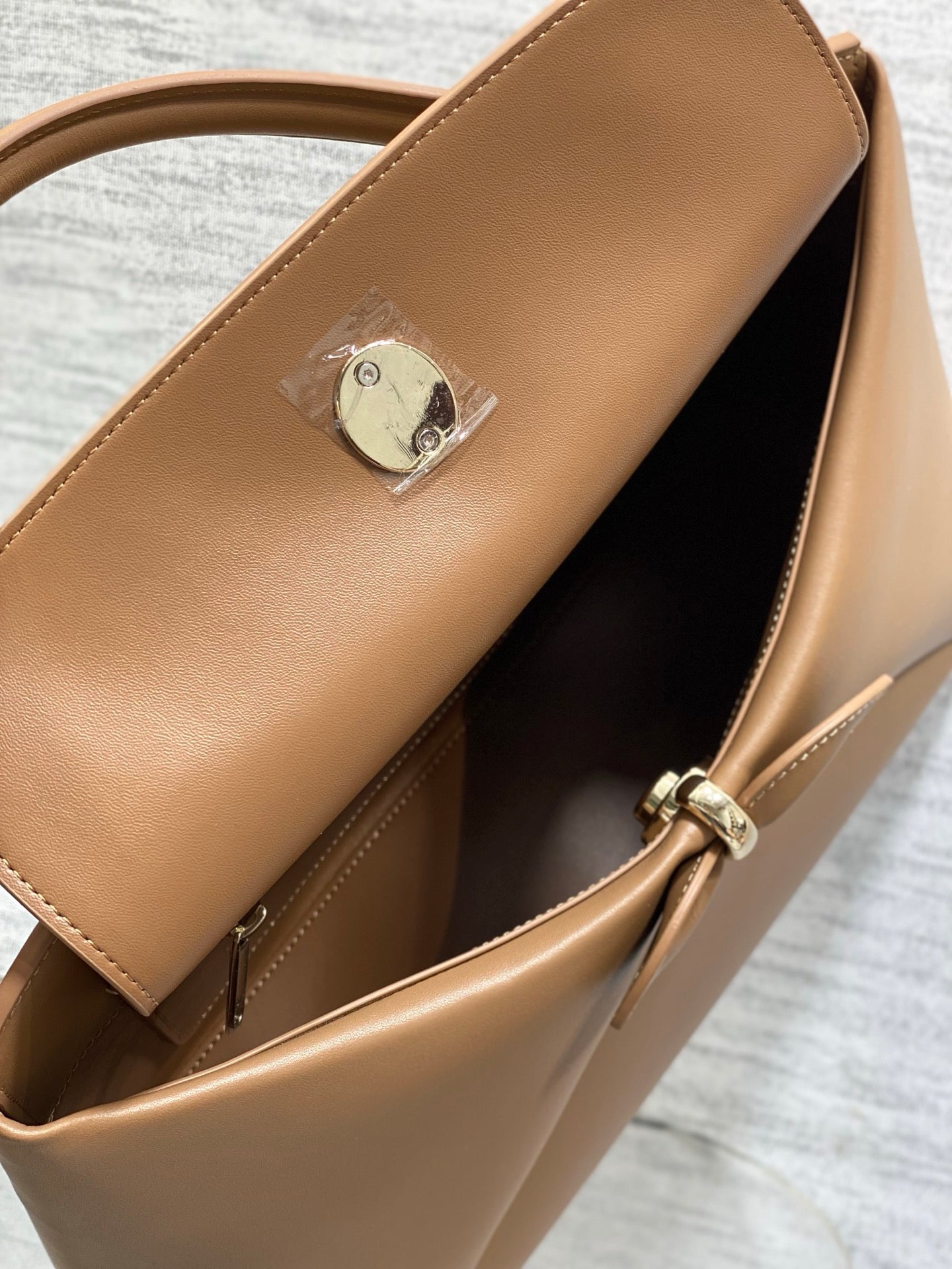 Dior Cigale Large Brown Smooth Calfskin Top Handle Bag M0738 - Default Title - View 8