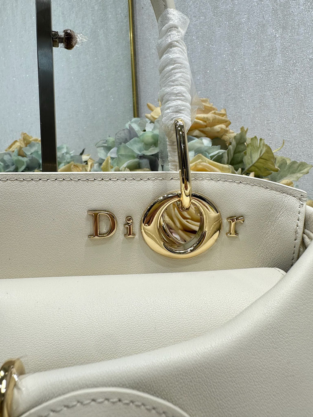 Dior Cigale White Smooth Calfskin Top Handle Bag M0737 - Default Title - View 5