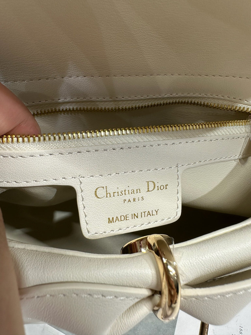 Dior Cigale White Smooth Calfskin Top Handle Bag M0737 - Default Title - View 8