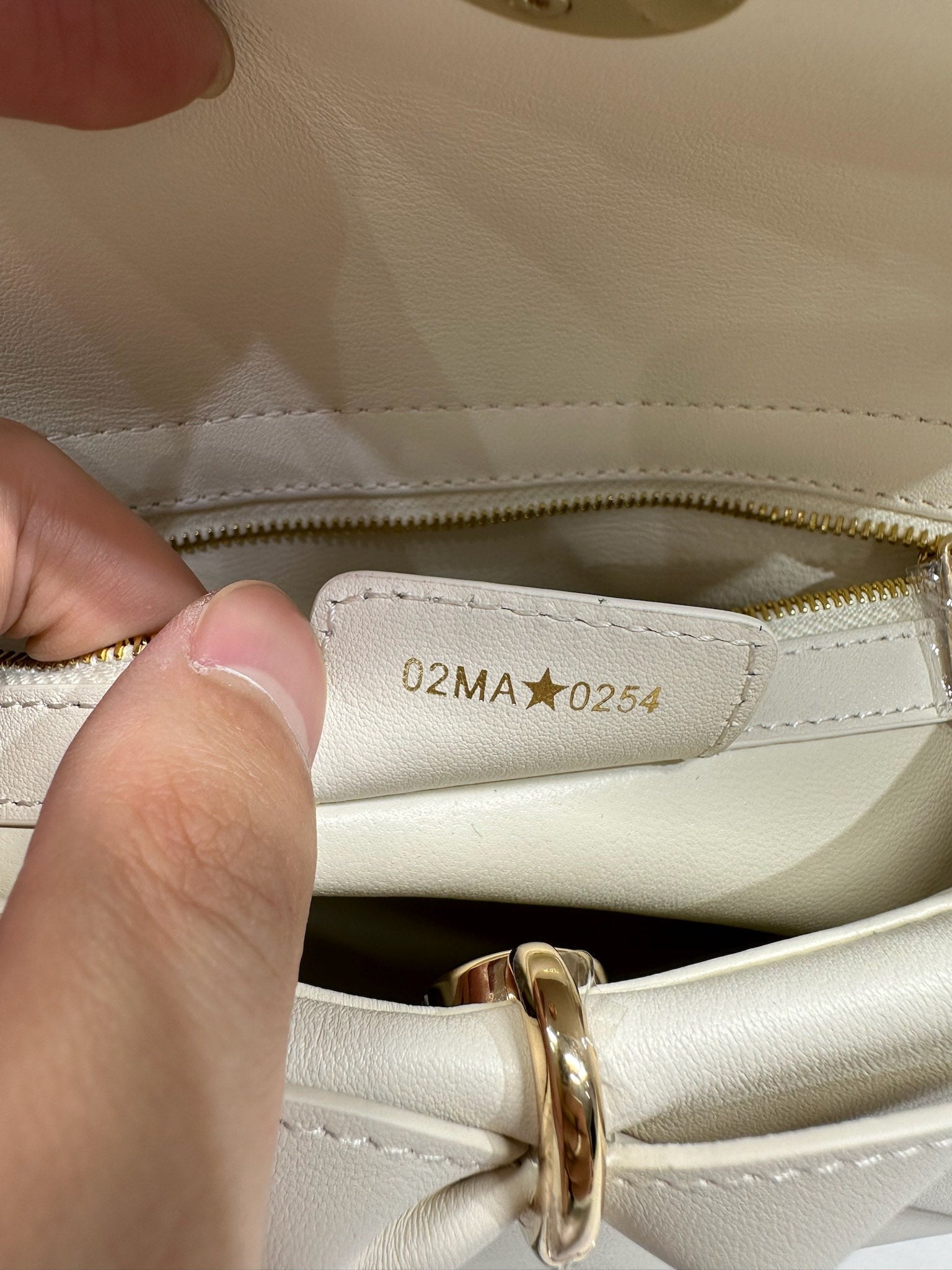 Dior Cigale White Smooth Calfskin Top Handle Bag M0737 - Default Title - View 9