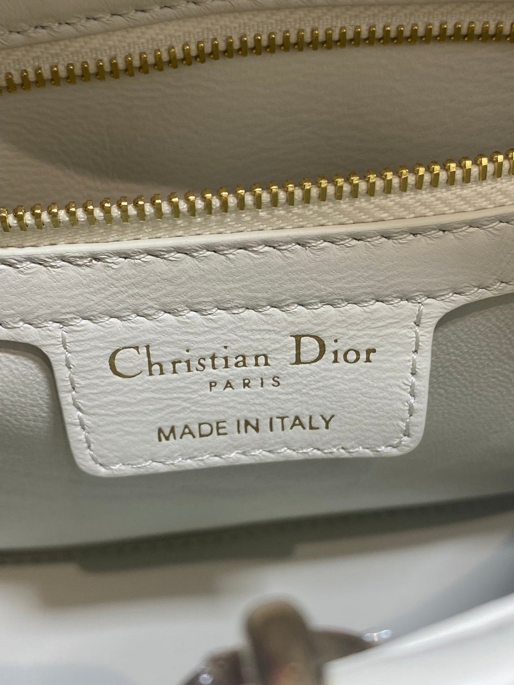 Dior Cigale Top Handle Bag - M0737 - White Crocodile Leather - Default Title - View 10
