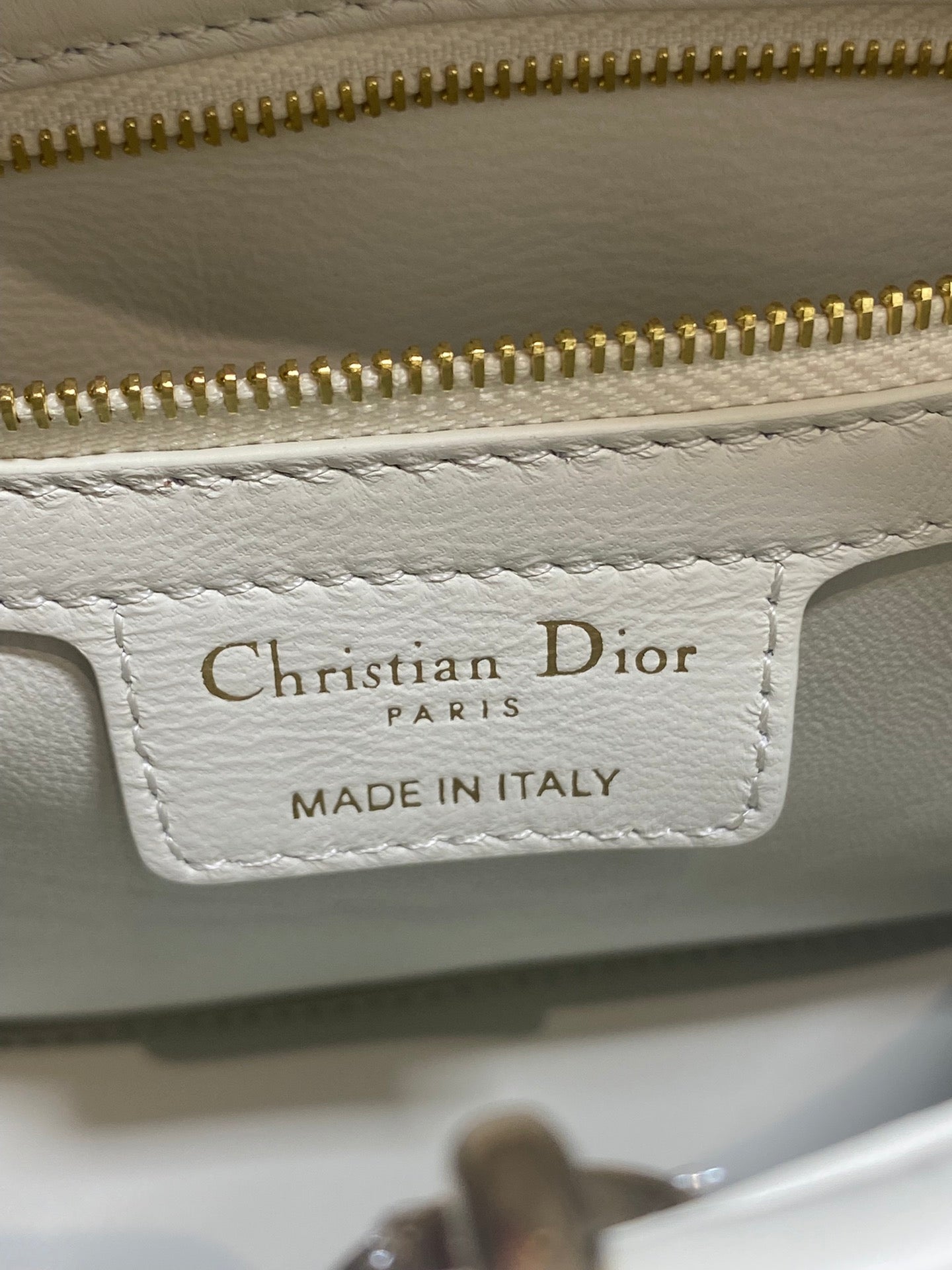 Dior Cigale Top Handle Bag - M0737 - White Crocodile Leather - Default Title - View 10