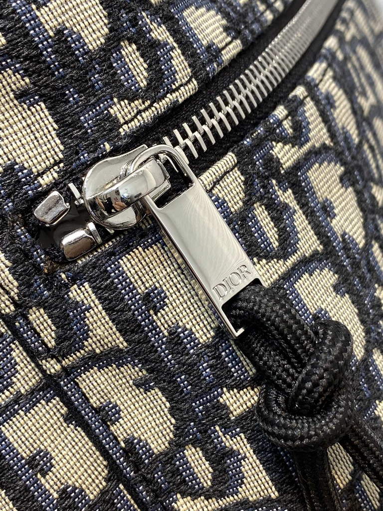 Dior DiorTravel Backpack M6104 Blue Oblique Jacquard - Default Title - View 6