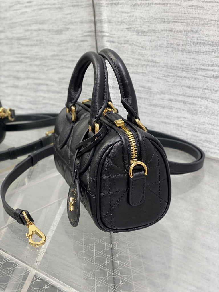 Dior Groove 16 Mini Bag S4000 Black Macrocannage Calfskin - Default Title - View 6