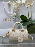 Dior Groove 16 Mini Bag S4000 Beige Macrocannage Calfskin - Default Title - View 1