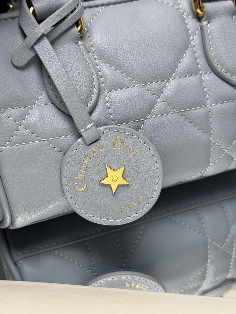 Dior Groove 16 Mini Bag S4000 Blue Macrocannage Calfskin - Default Title - View 8