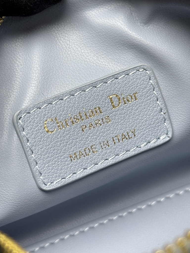 Dior Groove 16 Mini Bag S4000 Blue Macrocannage Calfskin - Default Title - View 6