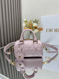 Dior Groove 16 Mini Bag S4000 Pink Macrocannage Calfskin - Default Title - View 1
