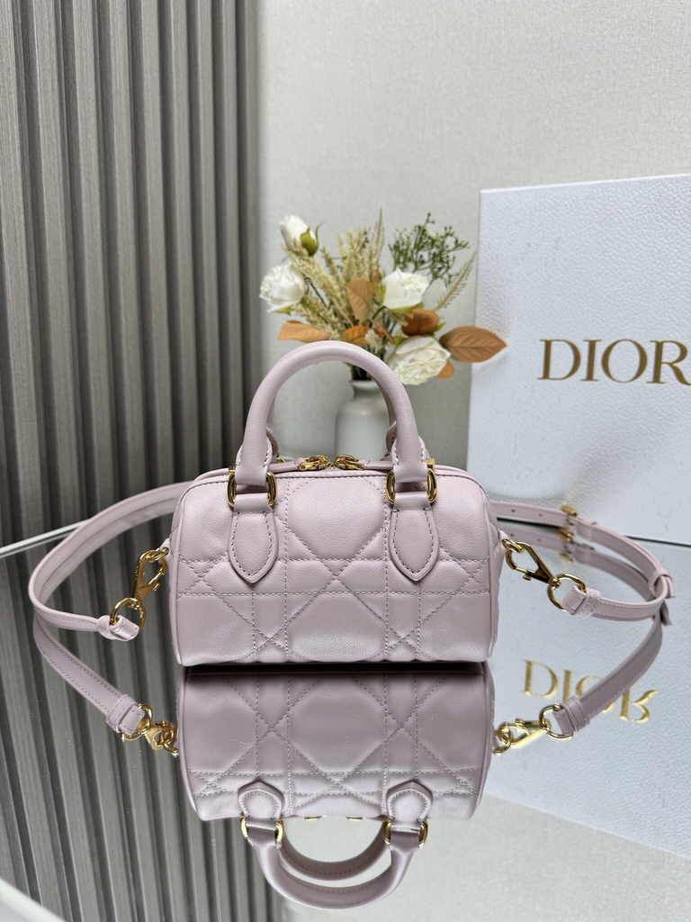 Dior Groove 16 Mini Bag S4000 Pink Macrocannage Calfskin - Default Title - View 3