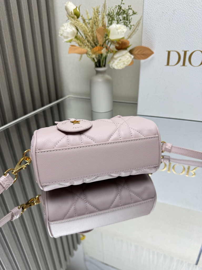 Dior Groove 16 Mini Bag S4000 Pink Macrocannage Calfskin - Default Title - View 4