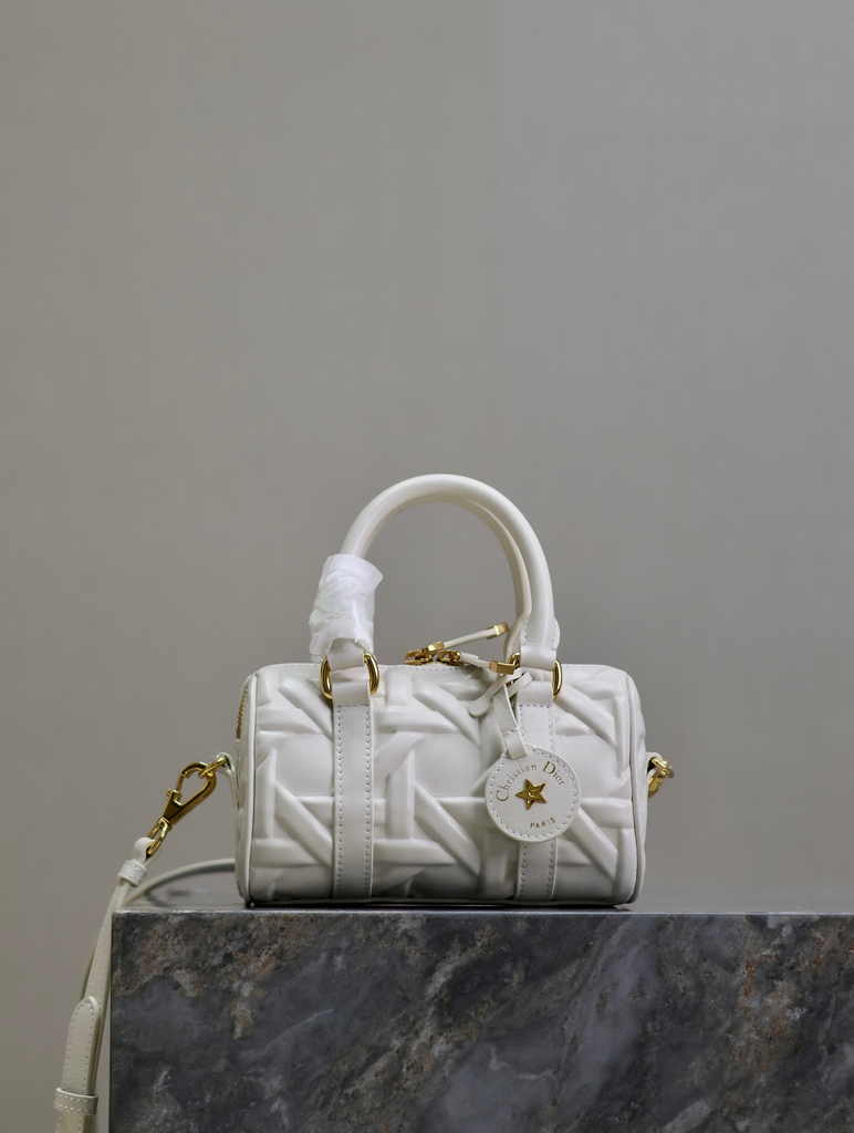 Dior Groove 16 Mini Bag S4000 White Graphic Cannage Calfskin - Default Title - View 1