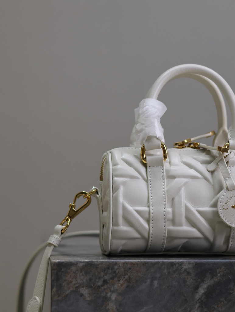 Dior Groove 16 Mini Bag S4000 White Graphic Cannage Calfskin - Default Title - View 9