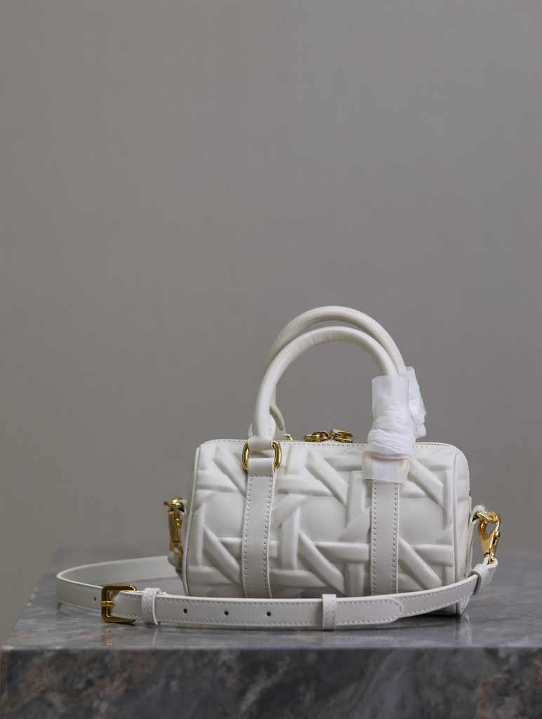 Dior Groove 16 Mini Bag S4000 White Graphic Cannage Calfskin - Default Title - View 2