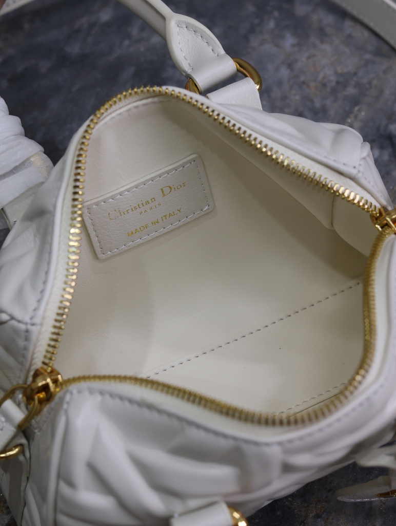 Dior Groove 16 Mini Bag S4000 White Graphic Cannage Calfskin - Default Title - View 6