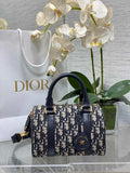 Dior Groove 20 Bag M1364 Blue Dior Oblique Jacquard - Default Title - View 1