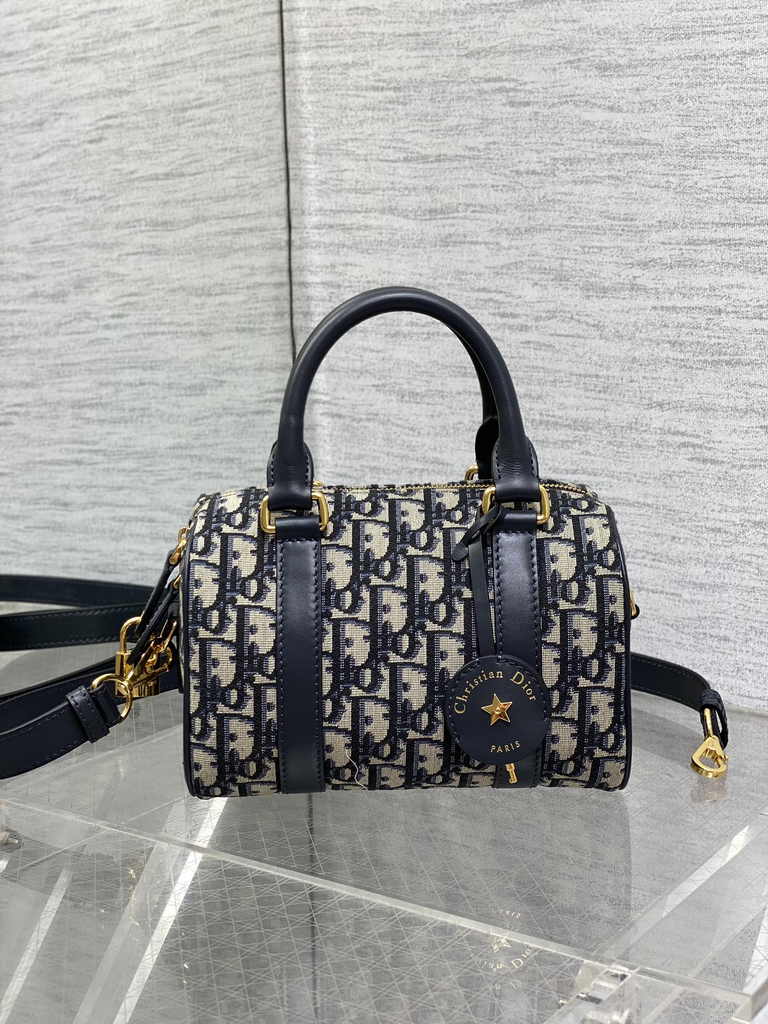 Dior Groove 20 Bag M1364 Blue Dior Oblique Jacquard - Default Title - View 2