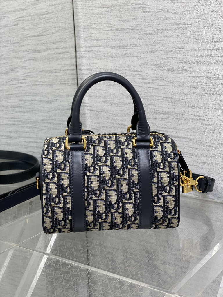 Dior Groove 20 Bag M1364 Blue Dior Oblique Jacquard - Default Title - View 3