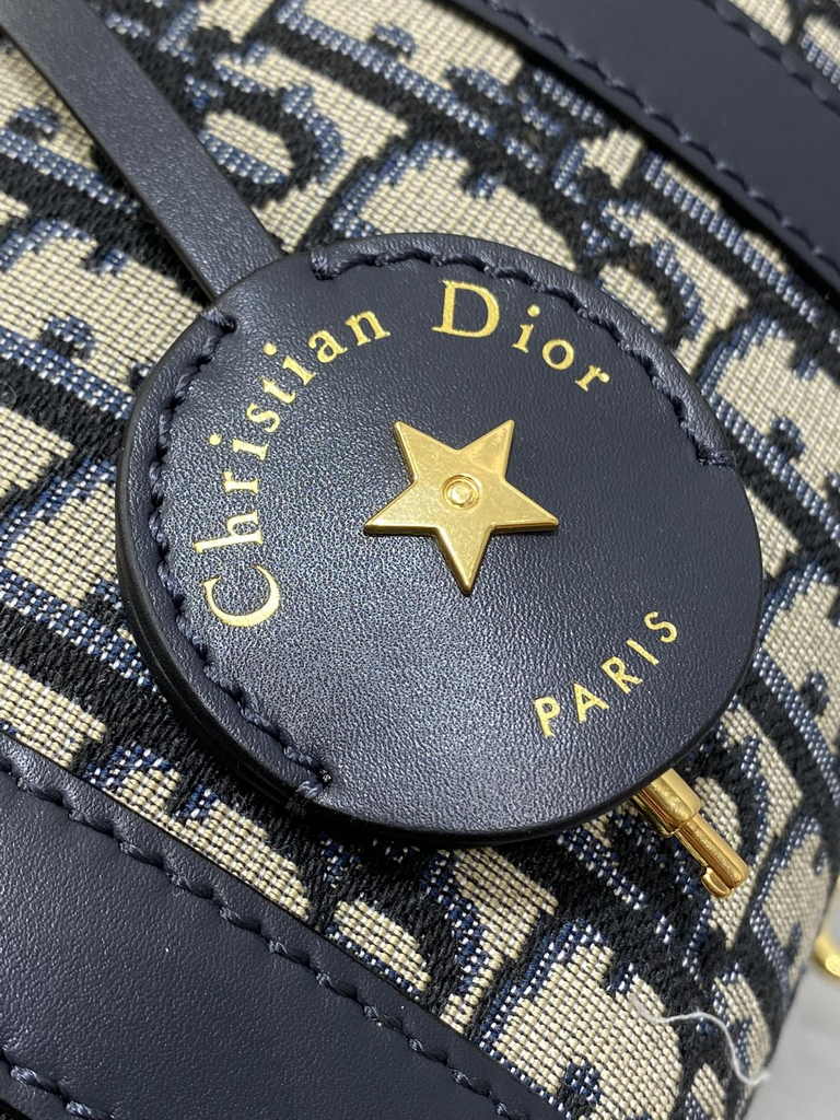 Dior Groove 20 Bag M1364 Blue Dior Oblique Jacquard - Default Title - View 6