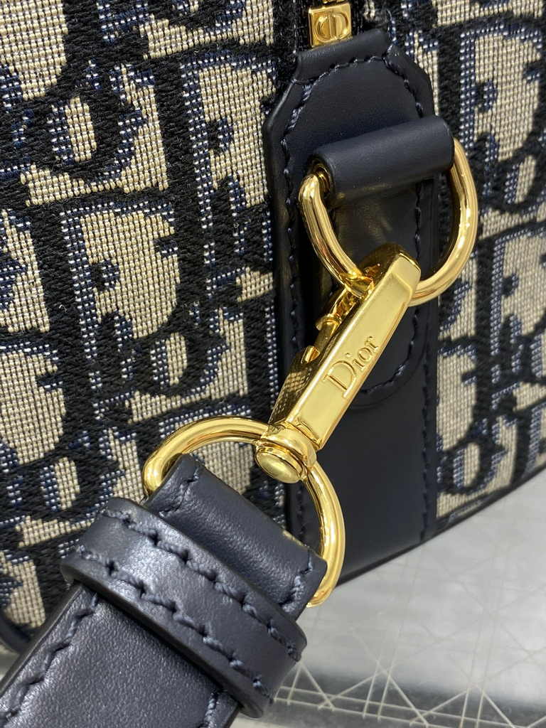 Dior Groove 20 Bag M1364 Blue Dior Oblique Jacquard - Default Title - View 8