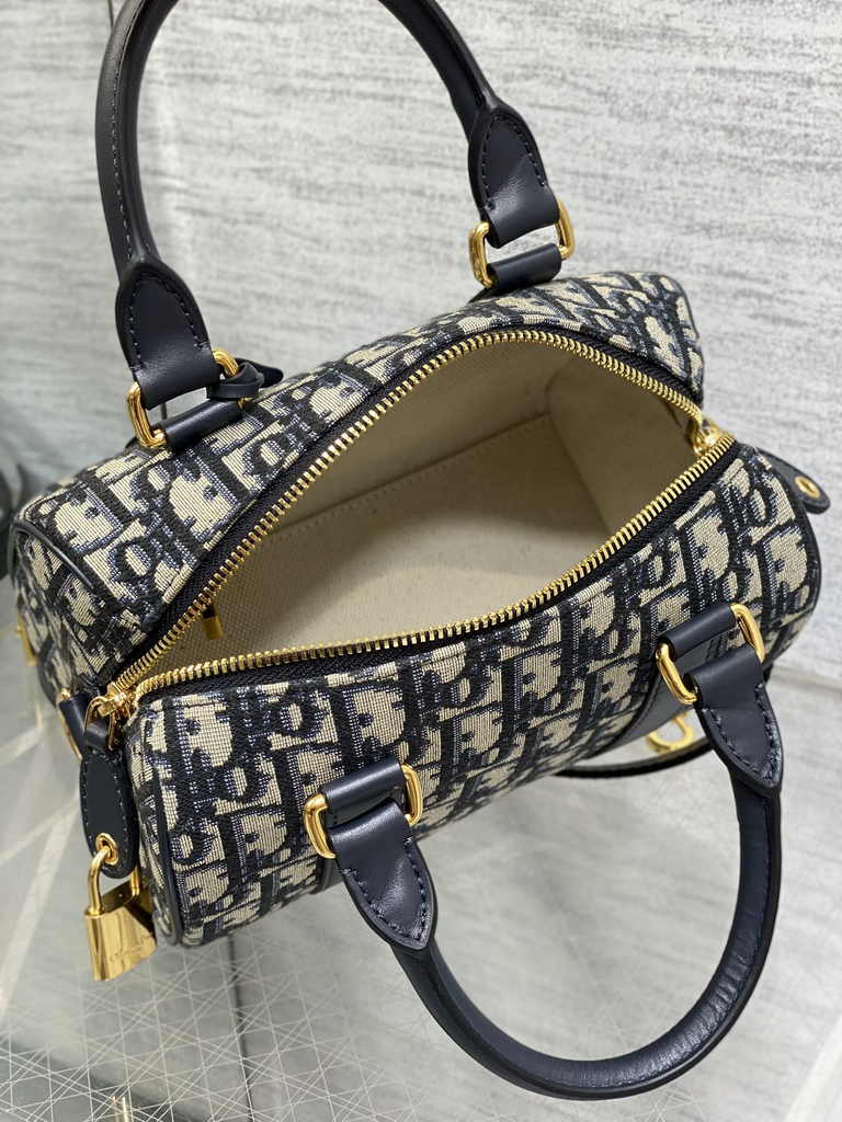 Dior Groove 20 Bag M1364 Blue Dior Oblique Jacquard - Default Title - View 5