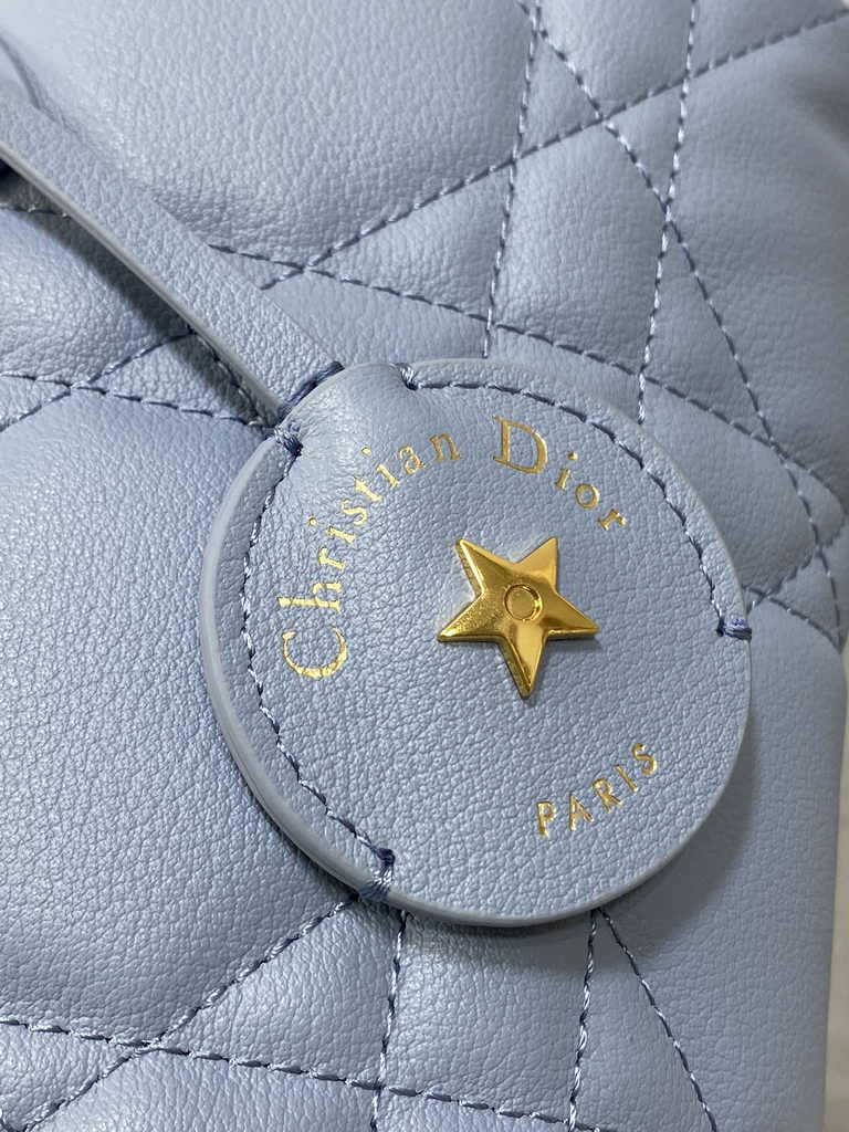 Dior Groove 20 Bag M1364 Pale Blue Macrocannage Calfskin - Default Title - View 8