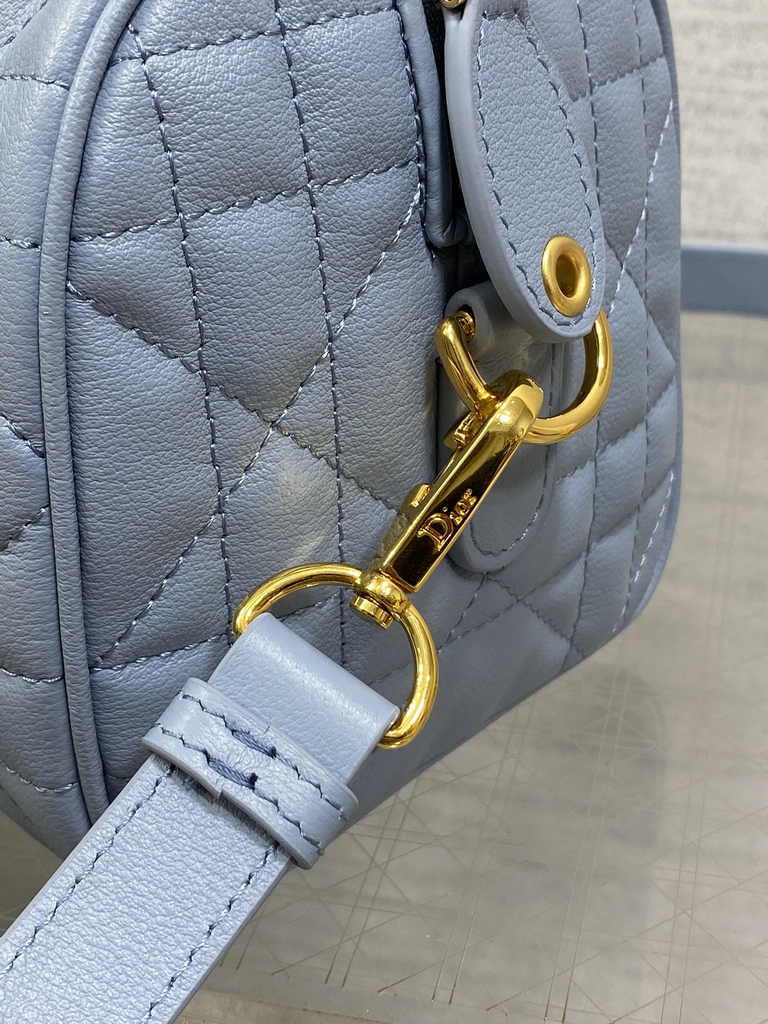 Dior Groove 20 Bag M1364 Pale Blue Macrocannage Calfskin - Default Title - View 7