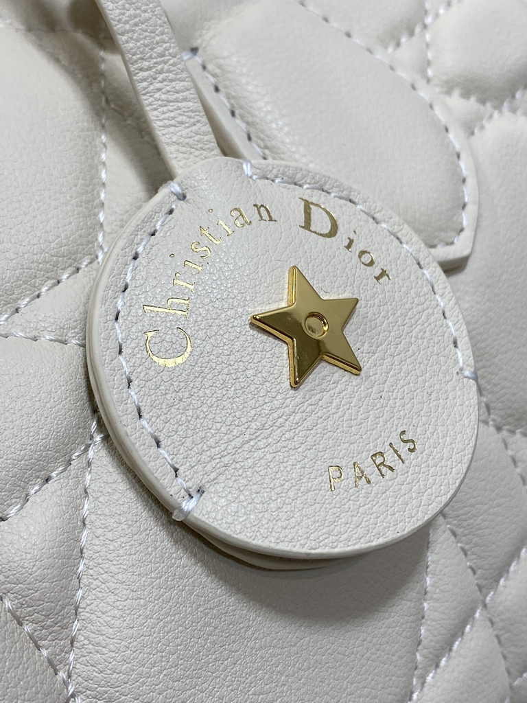 Dior Groove 20 Bag M1364 Dusty Ivory Macrocannage Calfskin - Default Title - View 8