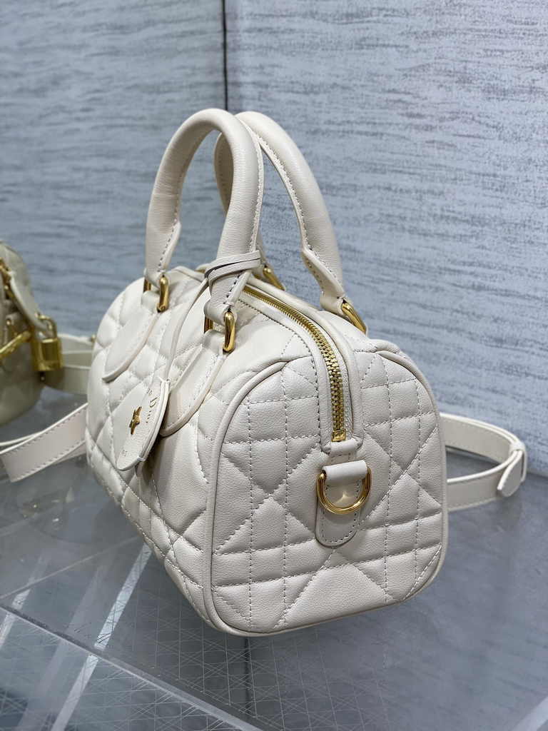 Dior Groove 20 Bag M1364 Dusty Ivory Macrocannage Calfskin - Default Title - View 4