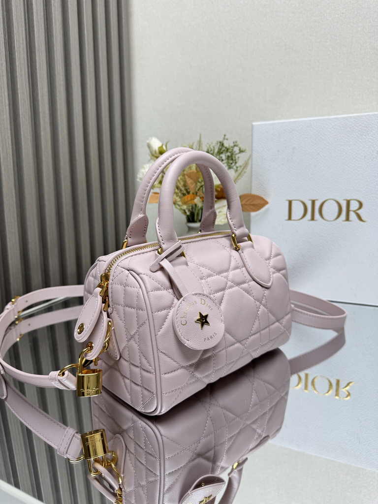 Dior Groove 20 Bag M1364 Powder Pink Macrocannage Calfskin - Default Title - View 4